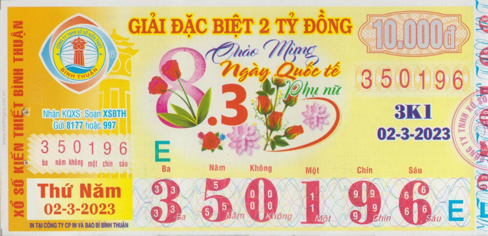 Soi cầu xổ số Bình Thuận theo tổng đề